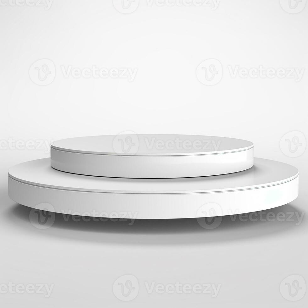 AI generated 3d rendered abstract empty display podium Minimal scene for product display presentation photo