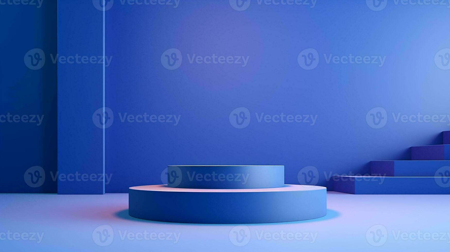 AI generated 3d rendered abstract empty display podium Minimal scene for product display presentation photo
