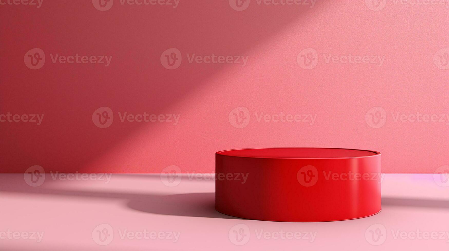 AI generated 3d rendered abstract empty display podium Minimal scene for product display presentation photo