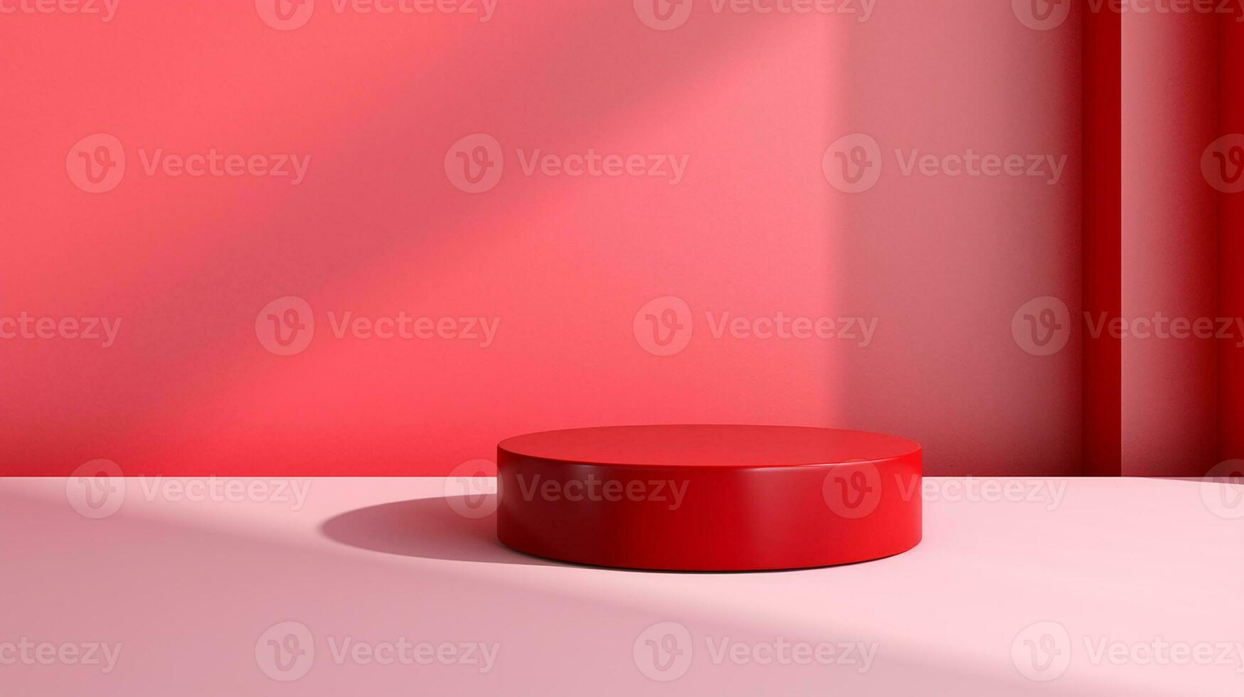 AI generated 3d rendered abstract empty display podium Minimal scene for product display presentation photo