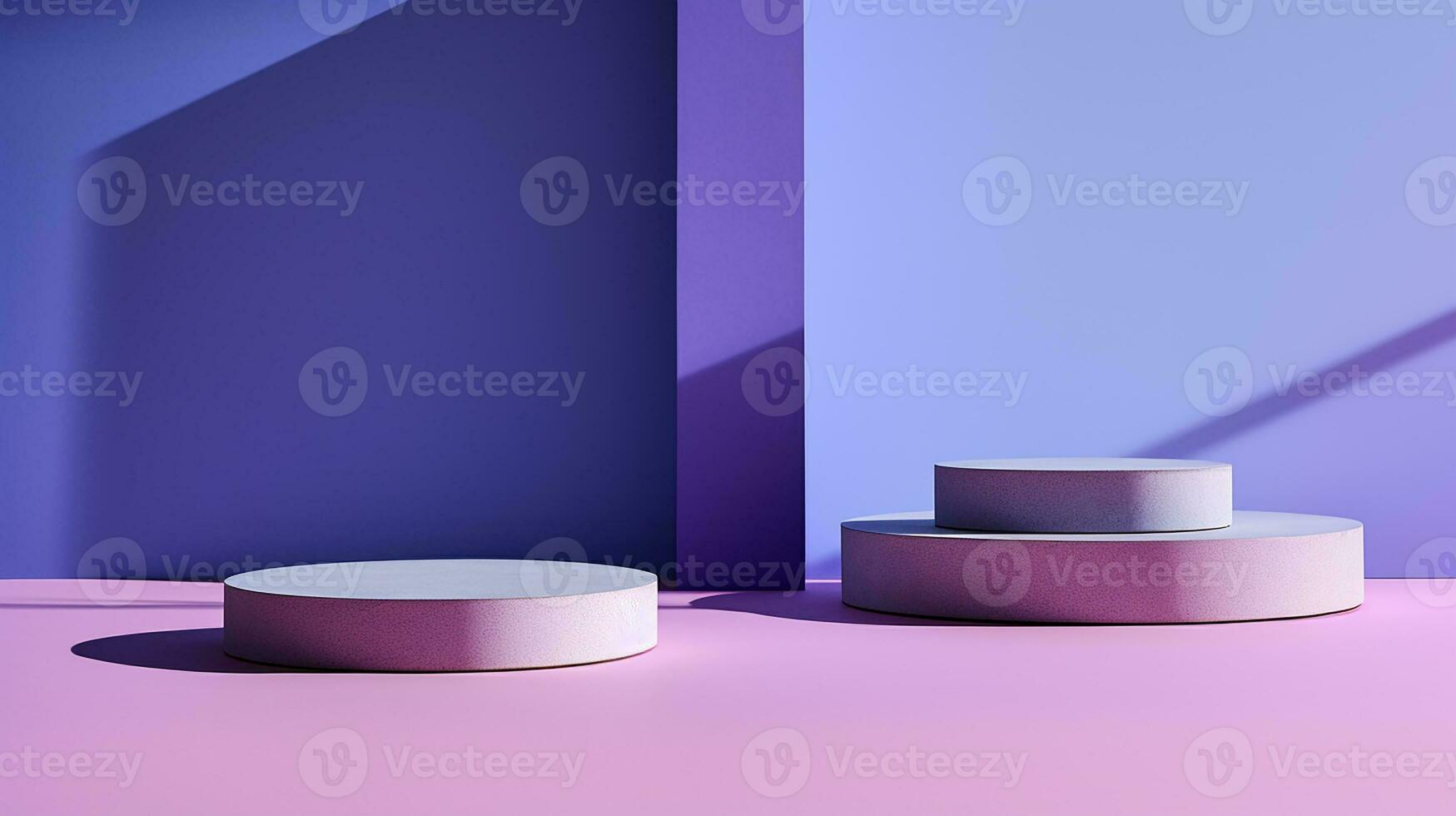 AI generated 3d rendered abstract empty display podium Minimal scene for product display presentation photo