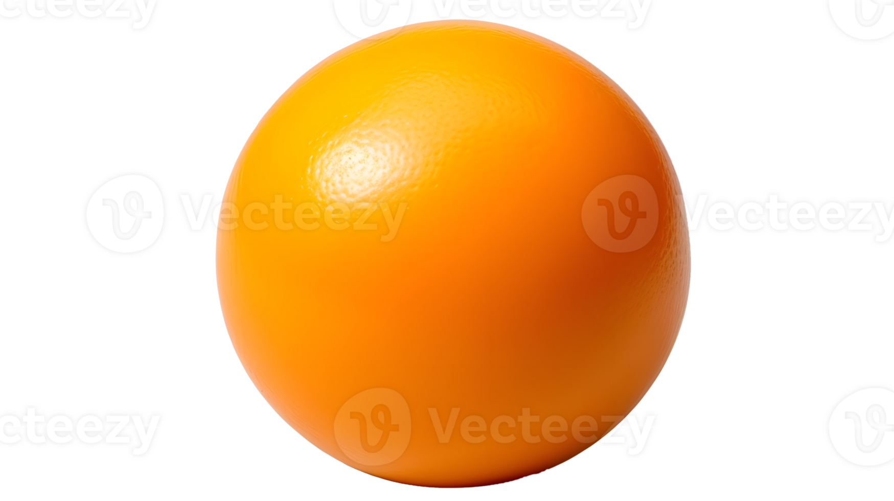 AI generated Close up photo of fresh and tasty orange fruit without background. Transparent PNG inside