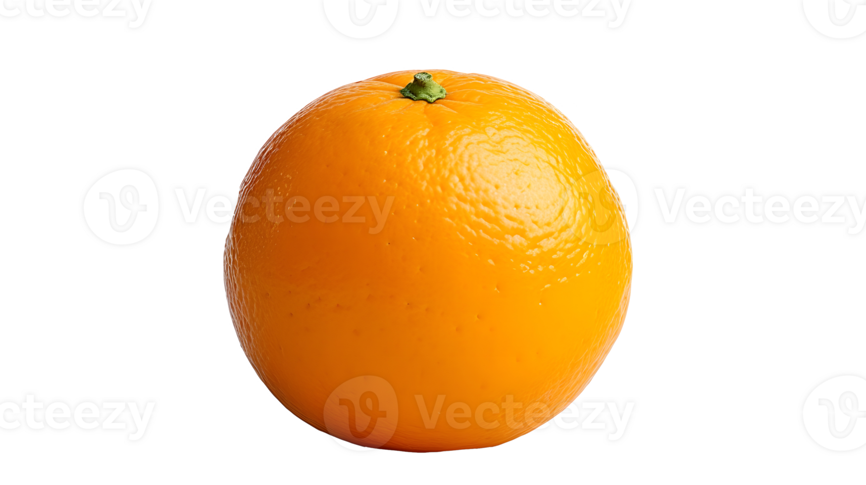 AI generated Close up photo of fresh and tasty orange fruit without background. Transparent PNG inside