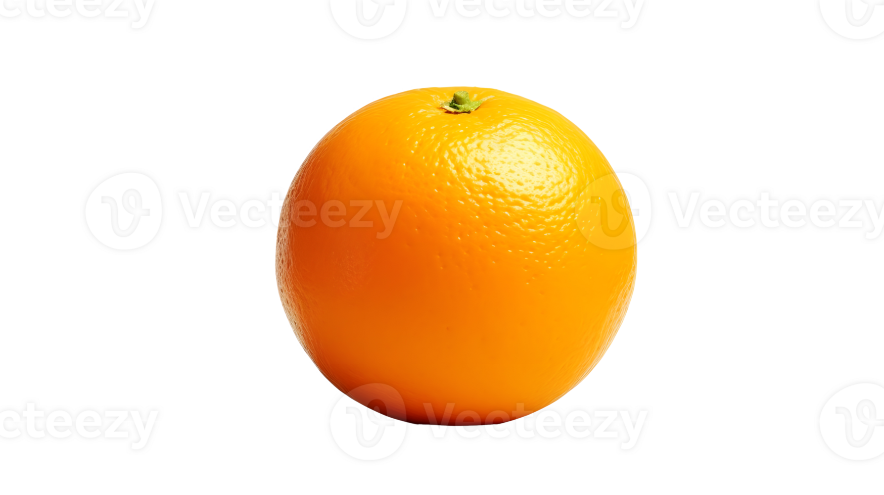 AI generated Close up photo of fresh and tasty orange fruit without background. Transparent PNG inside
