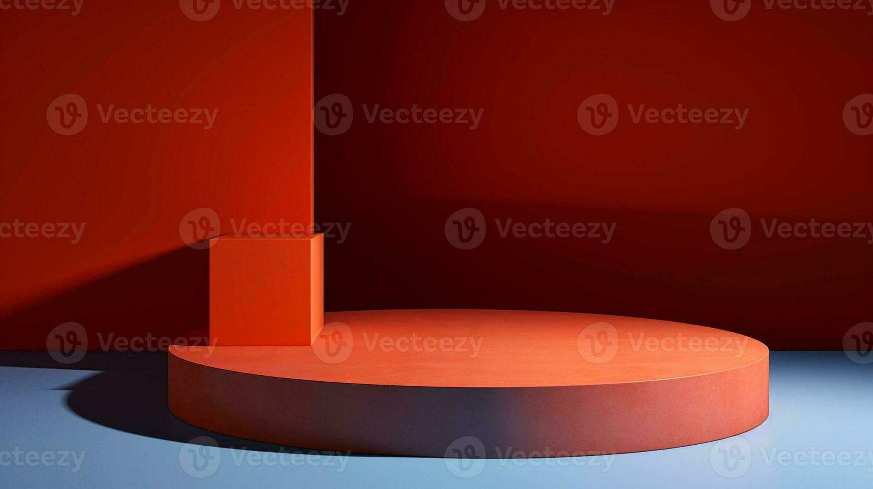 AI generated 3d rendered abstract empty display podium Minimal scene for product display presentation photo