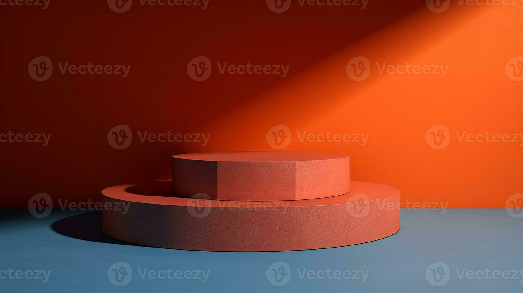 AI generated 3d rendered abstract empty display podium Minimal scene for product display presentation photo