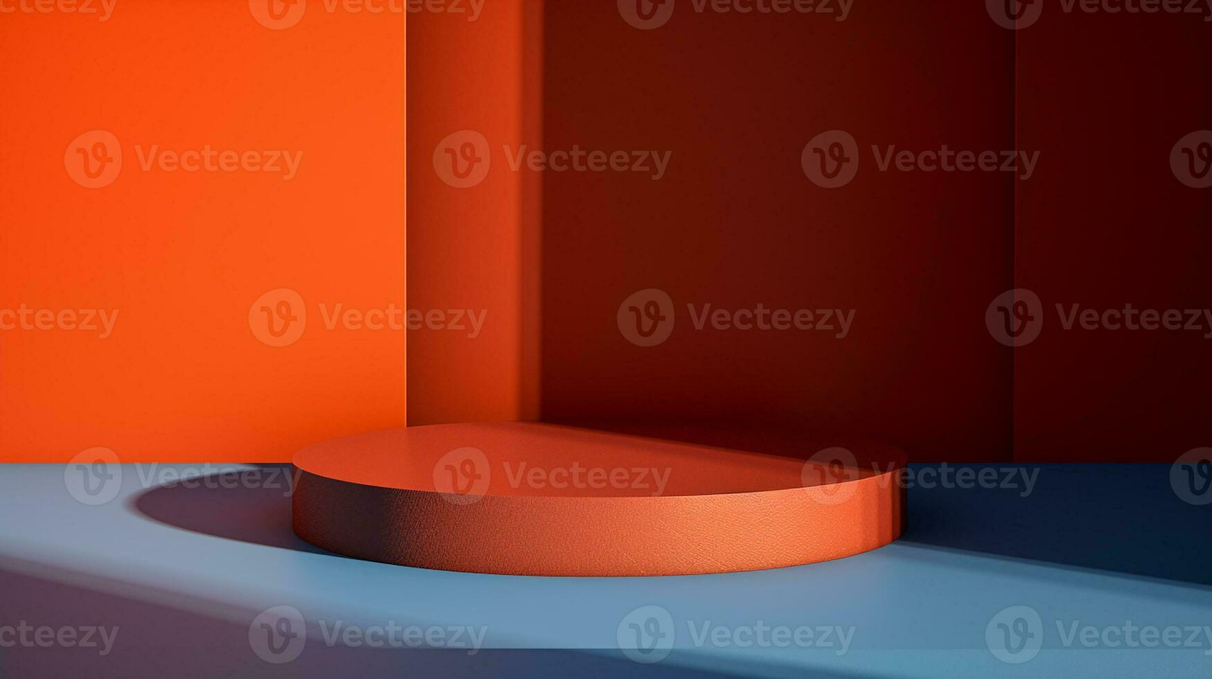 AI generated 3d rendered abstract empty display podium Minimal scene for product display presentation photo