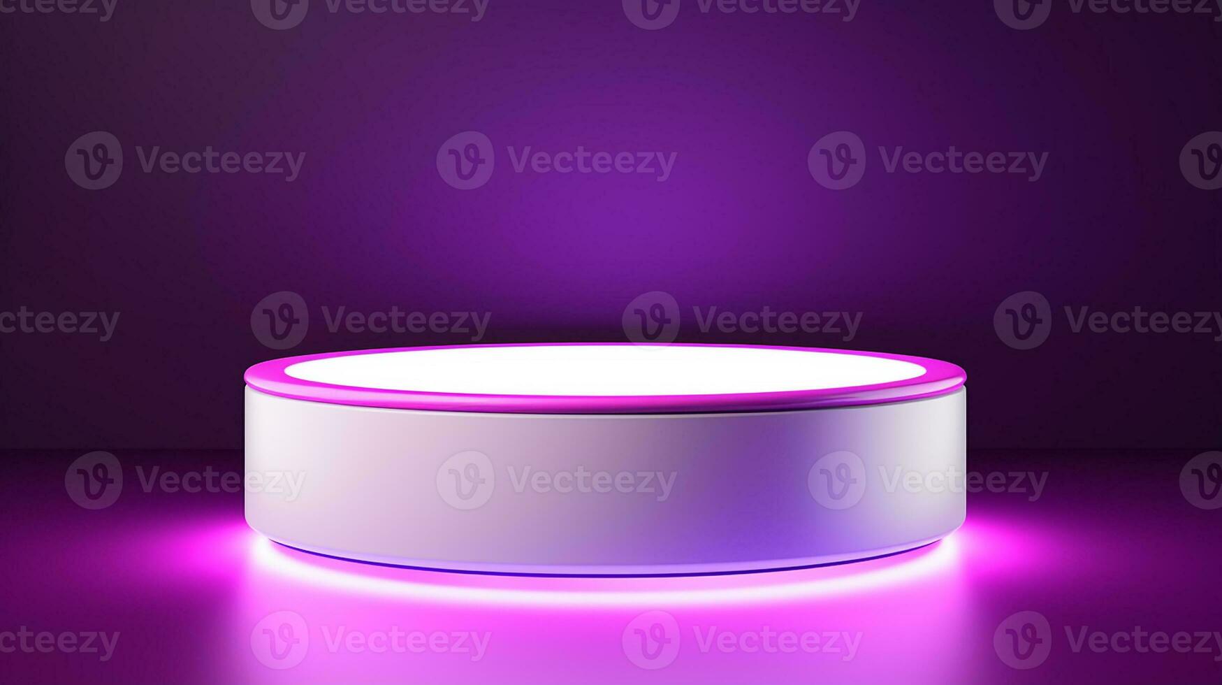 AI generated 3d rendered empty display podium with lights Minimal scene for product display presentation photo