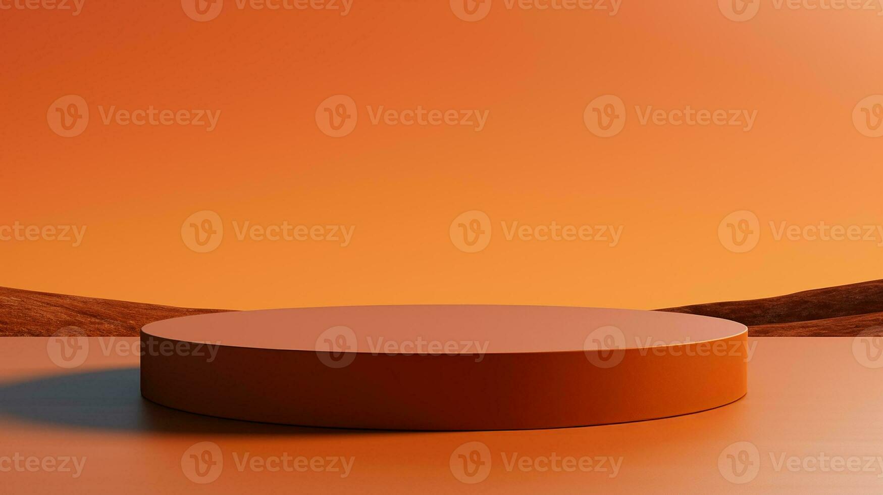 AI generated 3d rendered abstract empty display podium Minimal scene for product display presentation photo