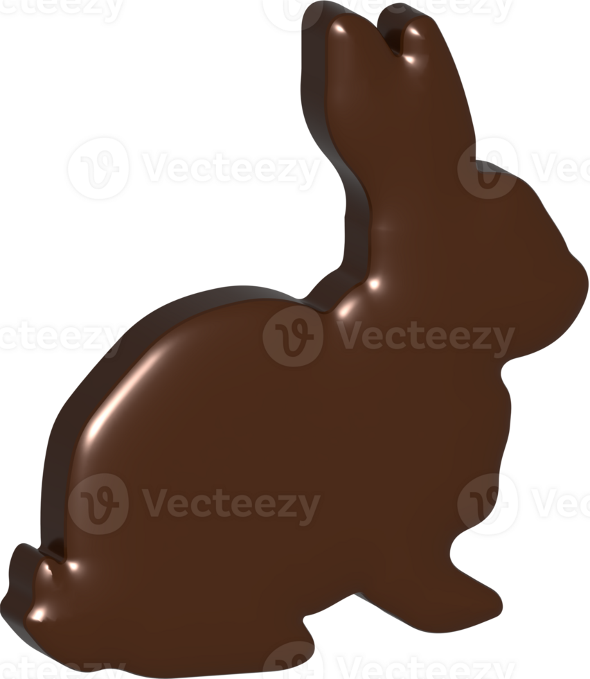 Chocolate bunny illustration png