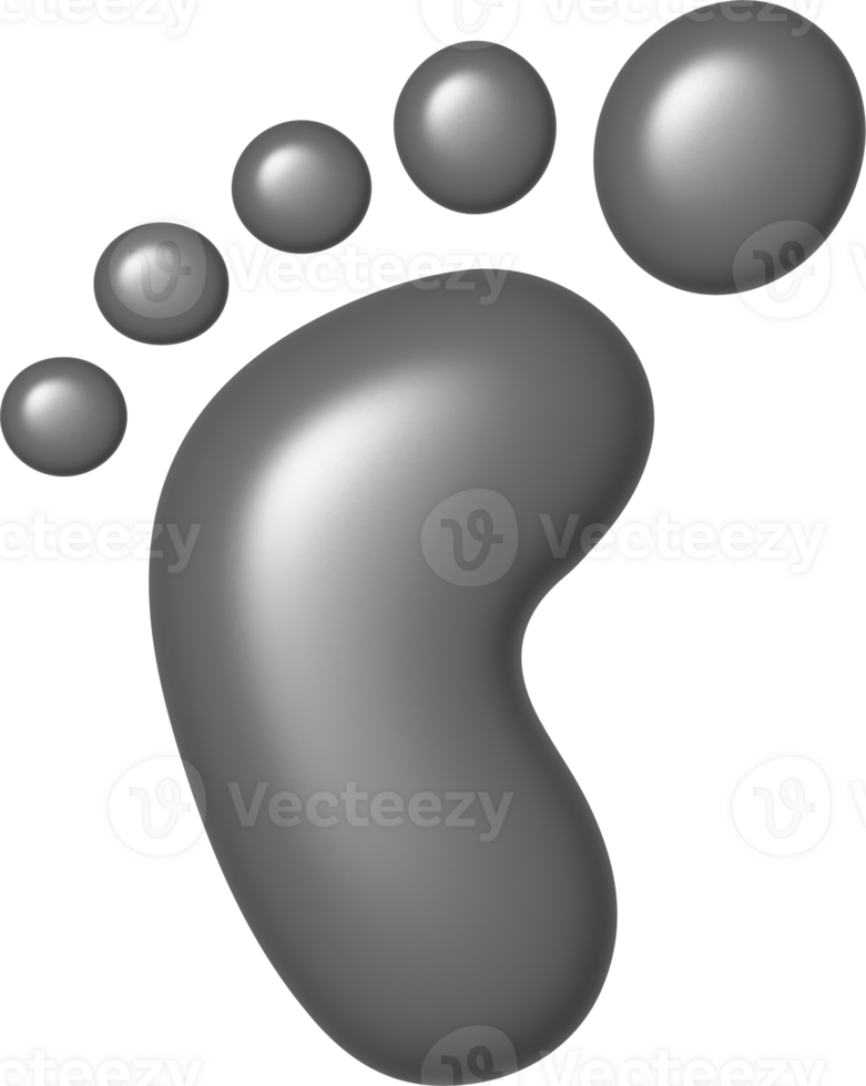 Black footprint illustration png