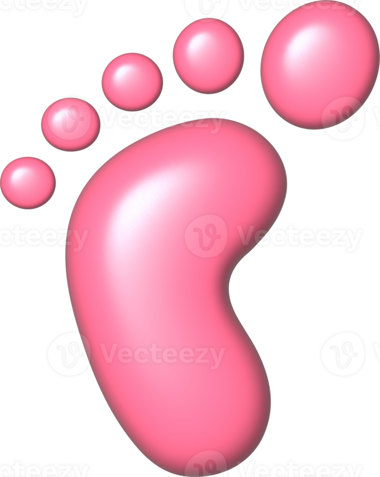 Footprint illustration. Hand drawn picture png