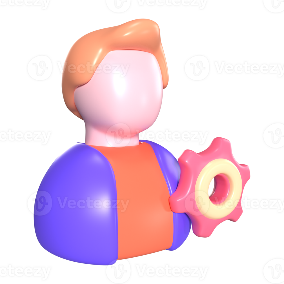 Admin 3D Illustration Icon png