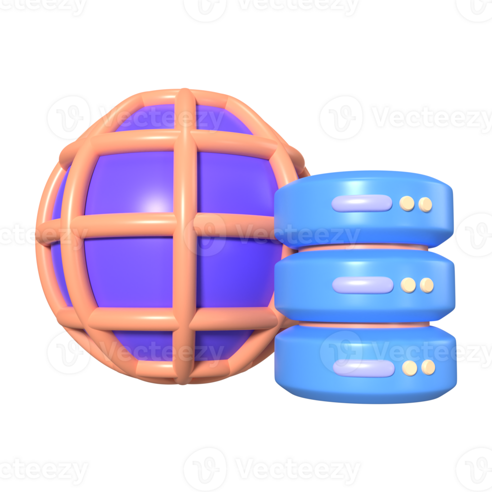 Database 3D Illustration Icon png