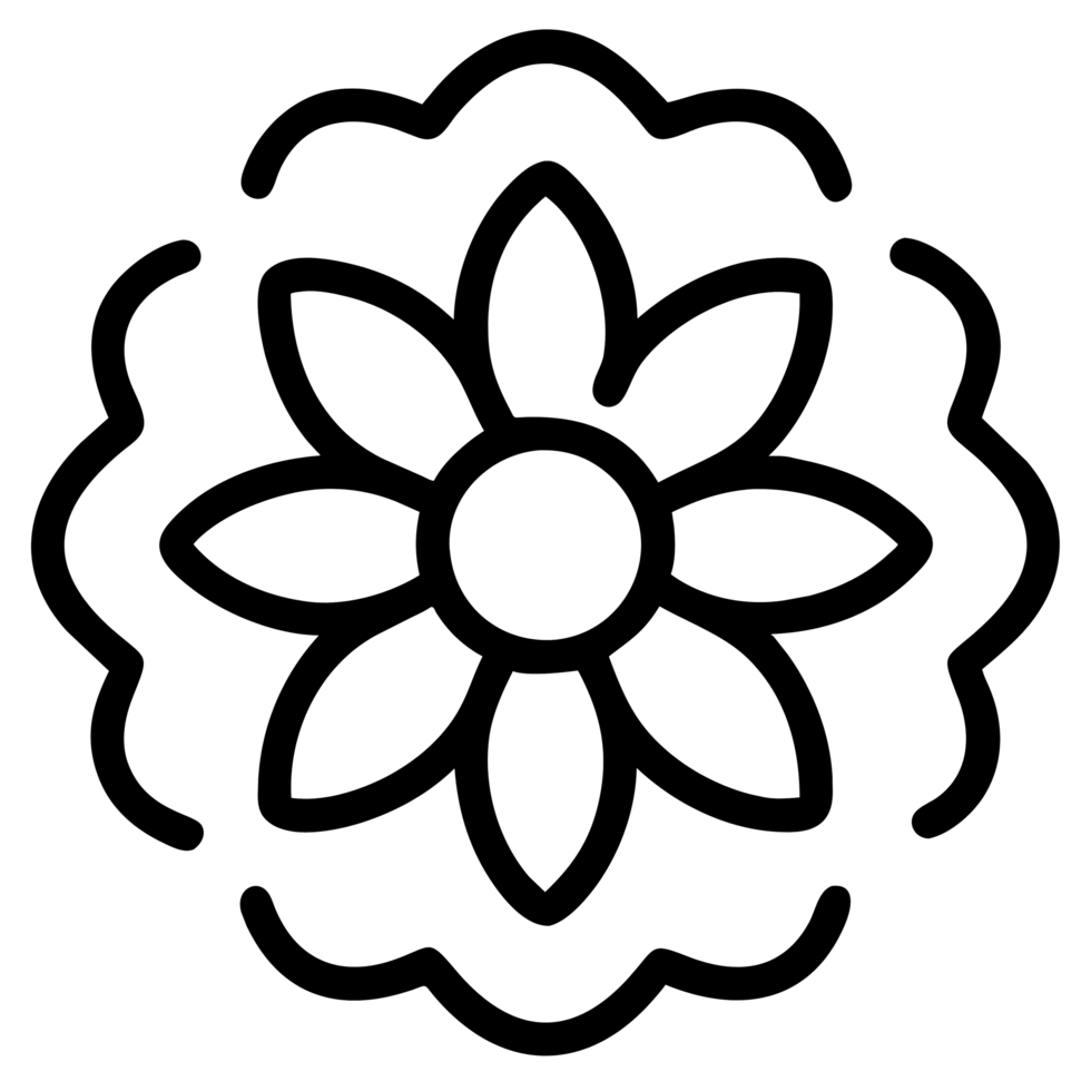 beautiful flower outline 35896868 PNG
