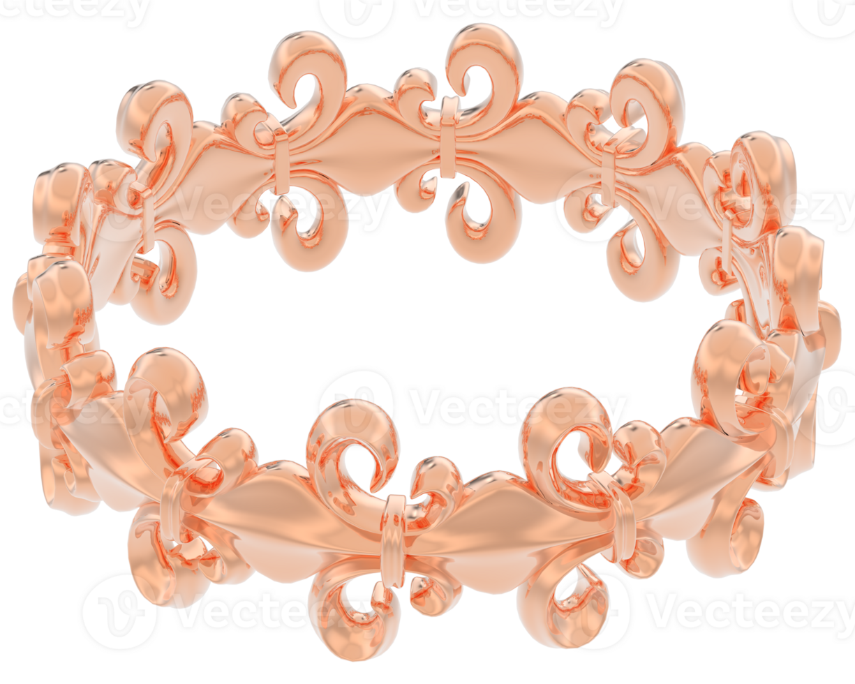 Jewelry isolated on transparent background. 3d rendering - illustration png