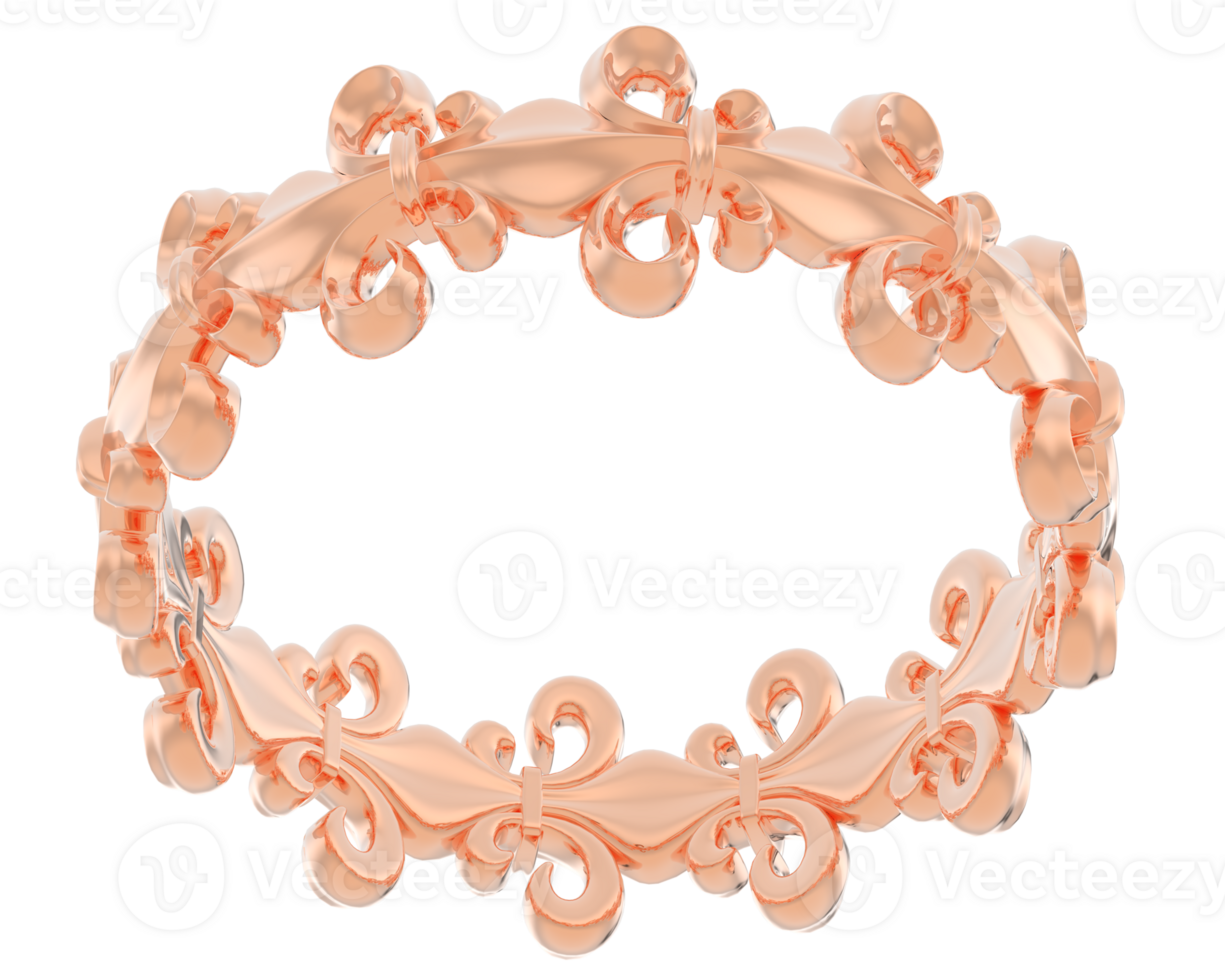Jewelry isolated on transparent background. 3d rendering - illustration png