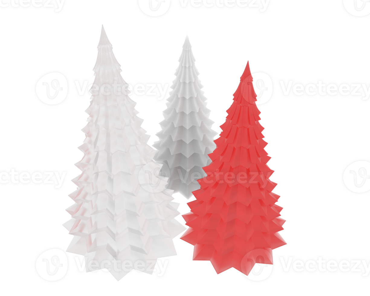 Christmas table decoration isolated on background. 3d rendering - illustration png