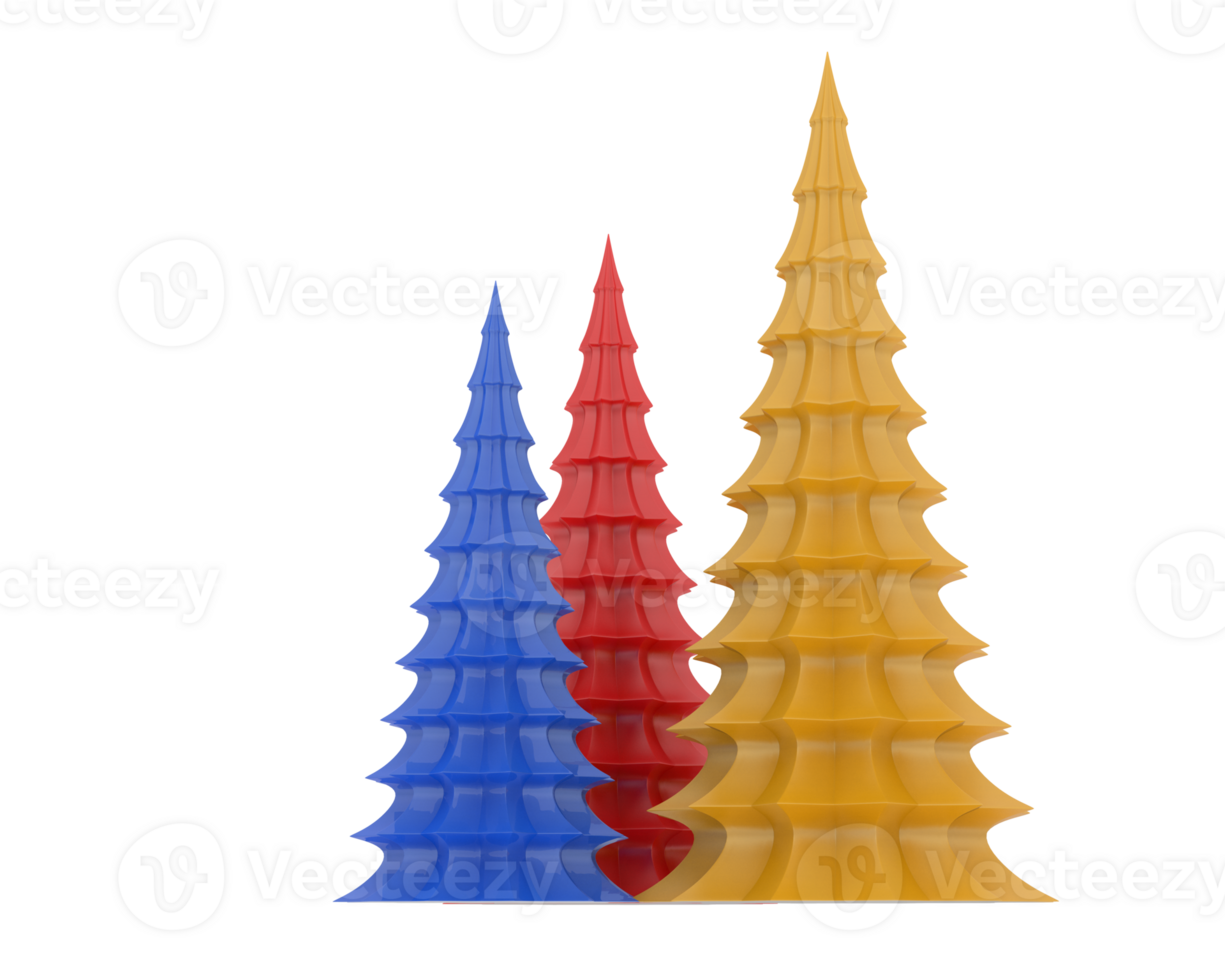 Christmas table decoration isolated on background. 3d rendering - illustration png