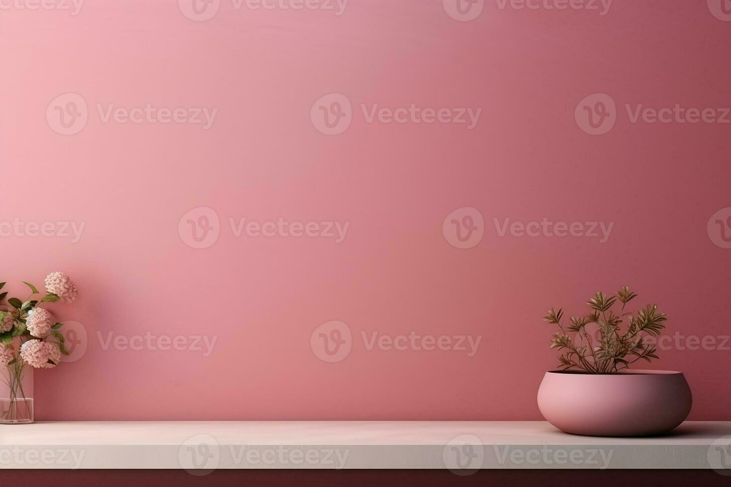 AI generated 3d rendered empty display podium Minimal scene for product display presentation photo