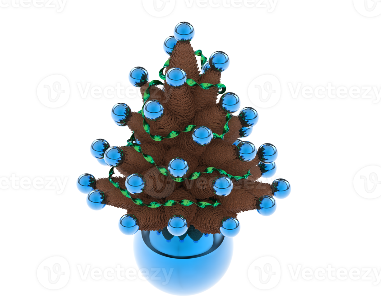 Christmas table decoration isolated on background. 3d rendering - illustration png