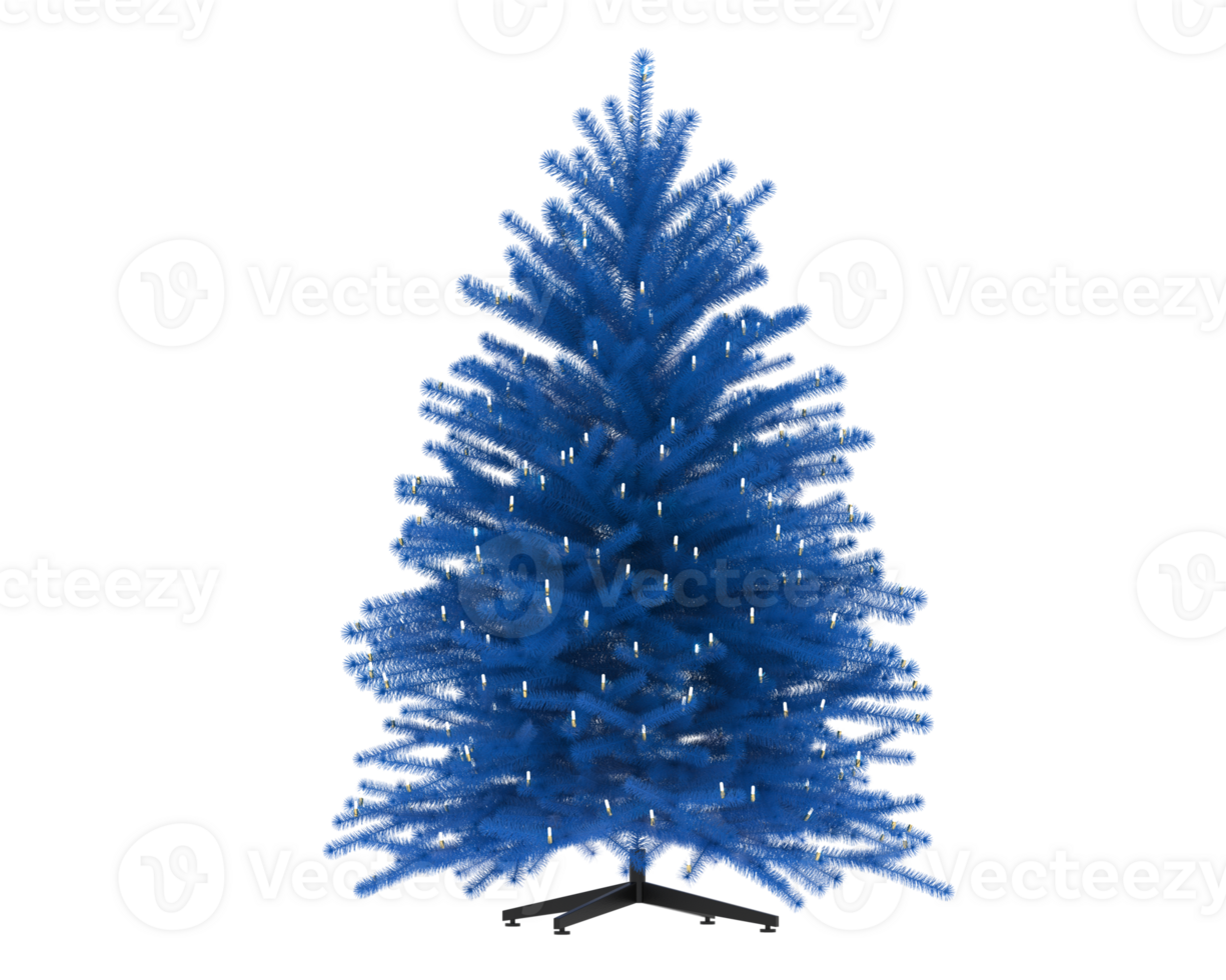 Christmas tree isolated on background. 3d rendering - illustration png