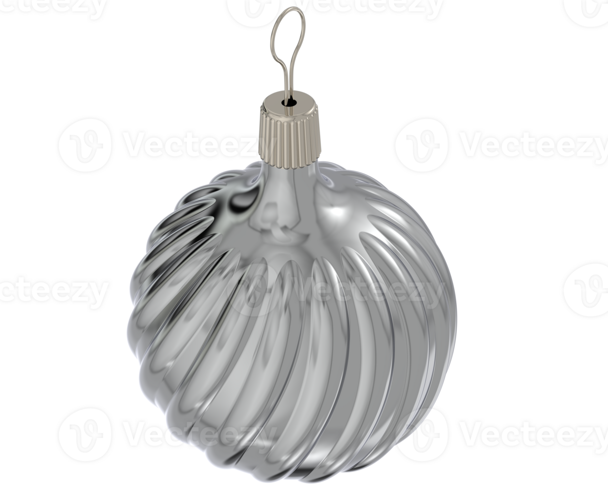 Christmas globe isolated on background. 3d rendering - illustration png