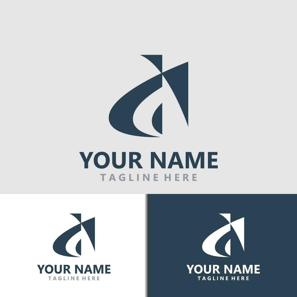 minimalista aj, letra logo, sencillo y lujo icono vector negocio identidad diseño modelo