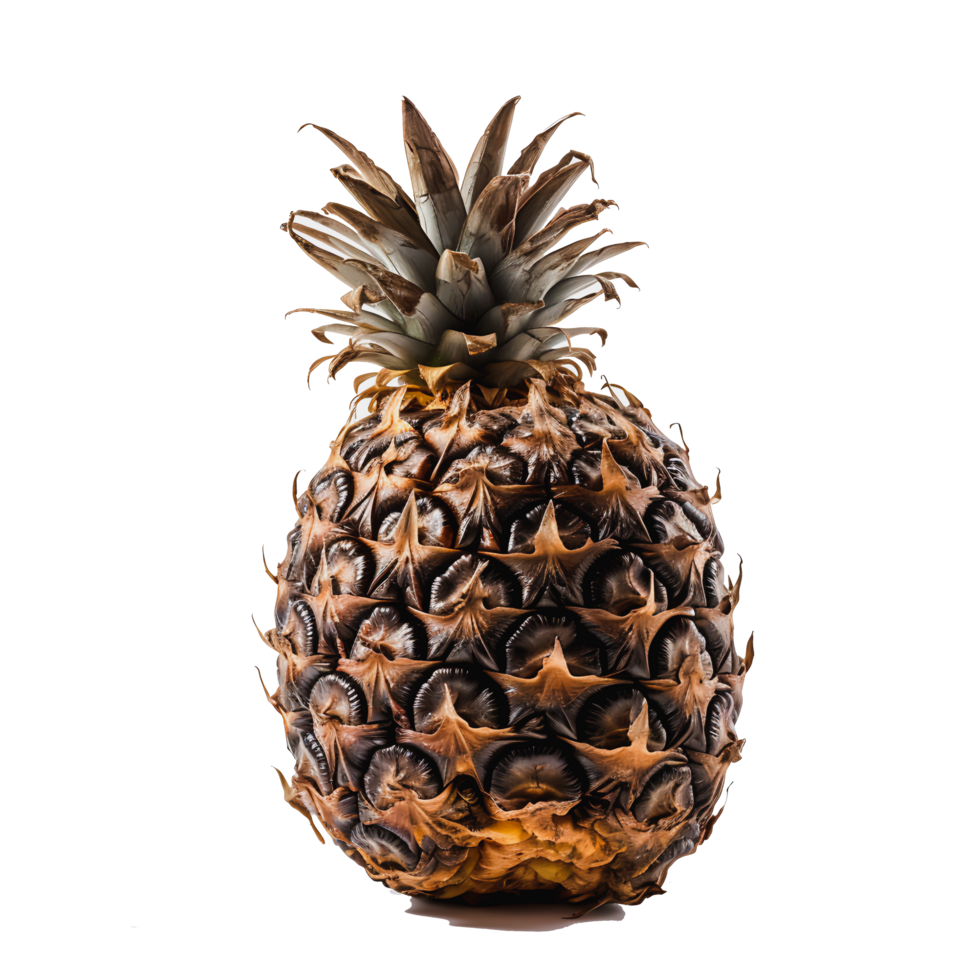 AI generated Decayed Rotten Pineapple Symbol of Food Waste  Unhealthy Eating Habits png