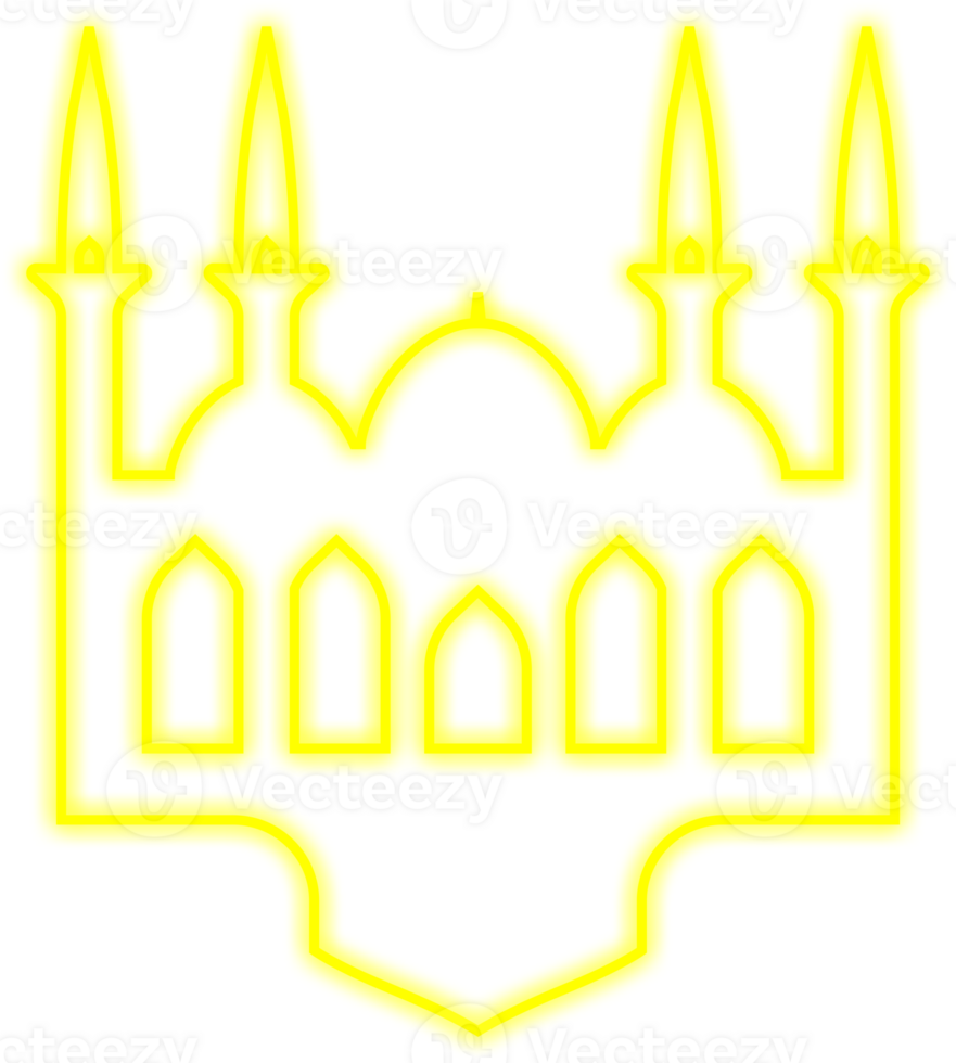 Islamic Neon Mosque png
