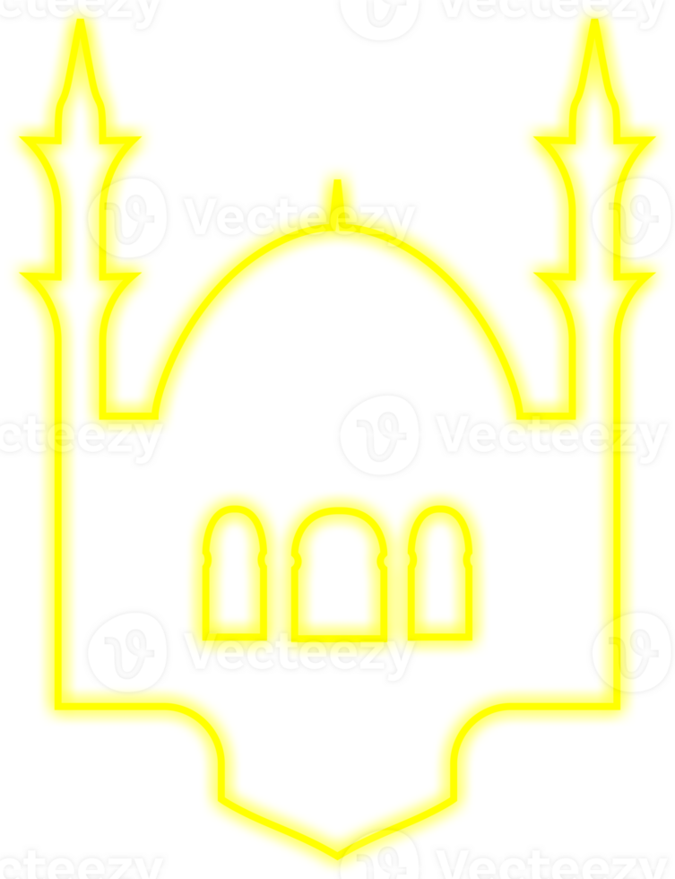 Islamic Neon Mosque png