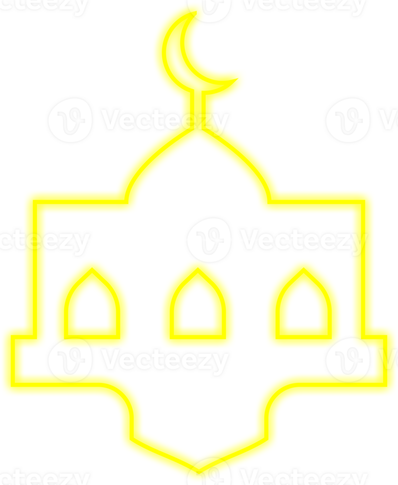 Islamic Neon Mosque png