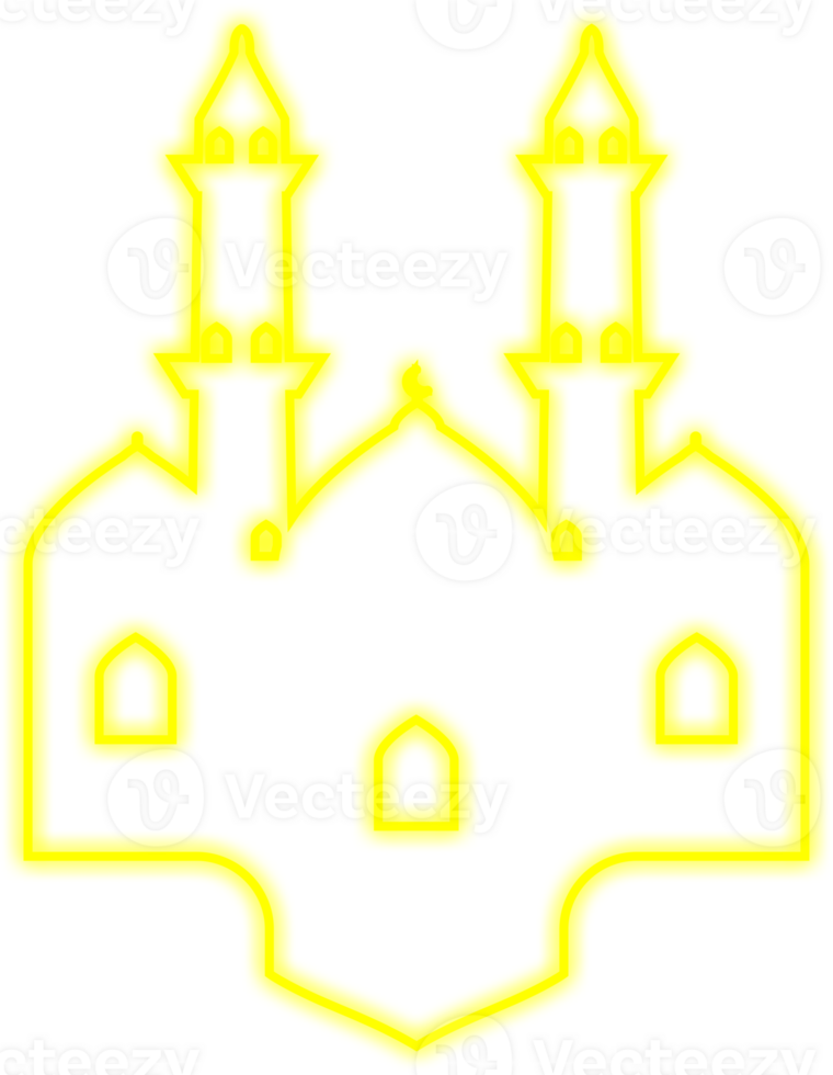 Islamic Neon Mosque png