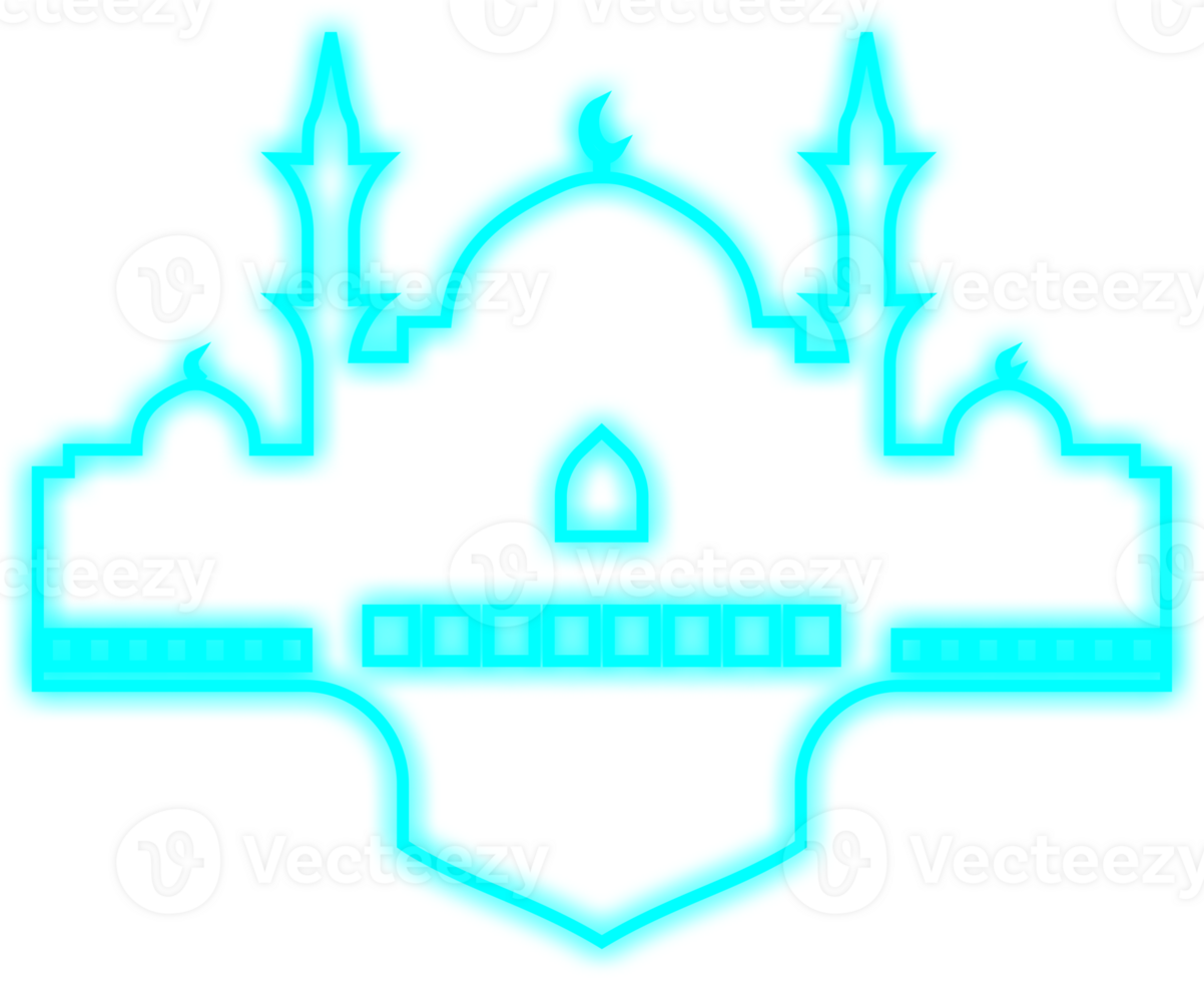 Islamic Neon Mosque png
