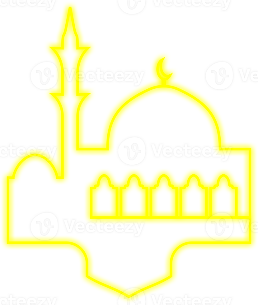 Islamic Neon Mosque png