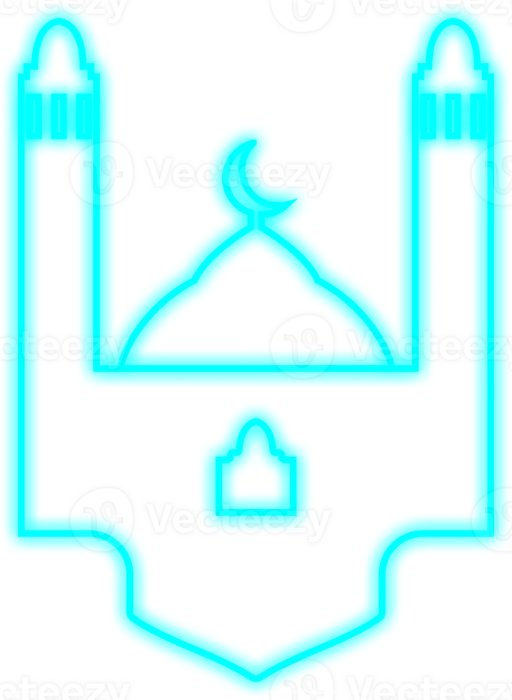 Islamic Neon Mosque png