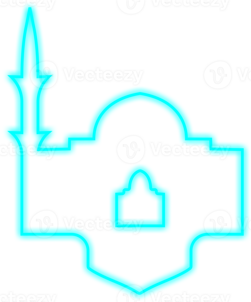 Islamic Neon Mosque png
