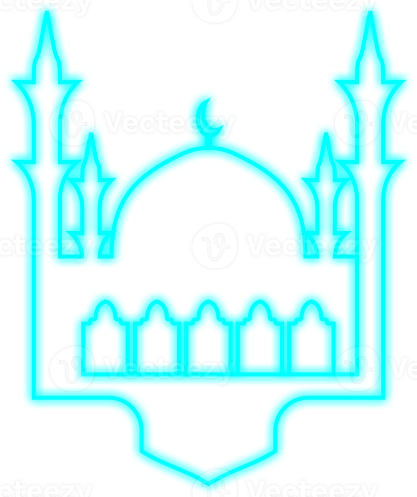 Islamic Neon Mosque png