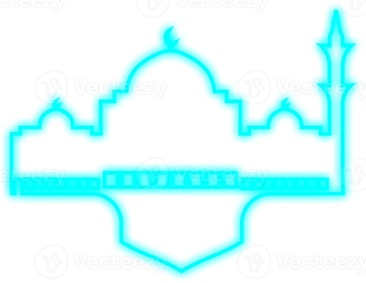 Islamic Neon Mosque png