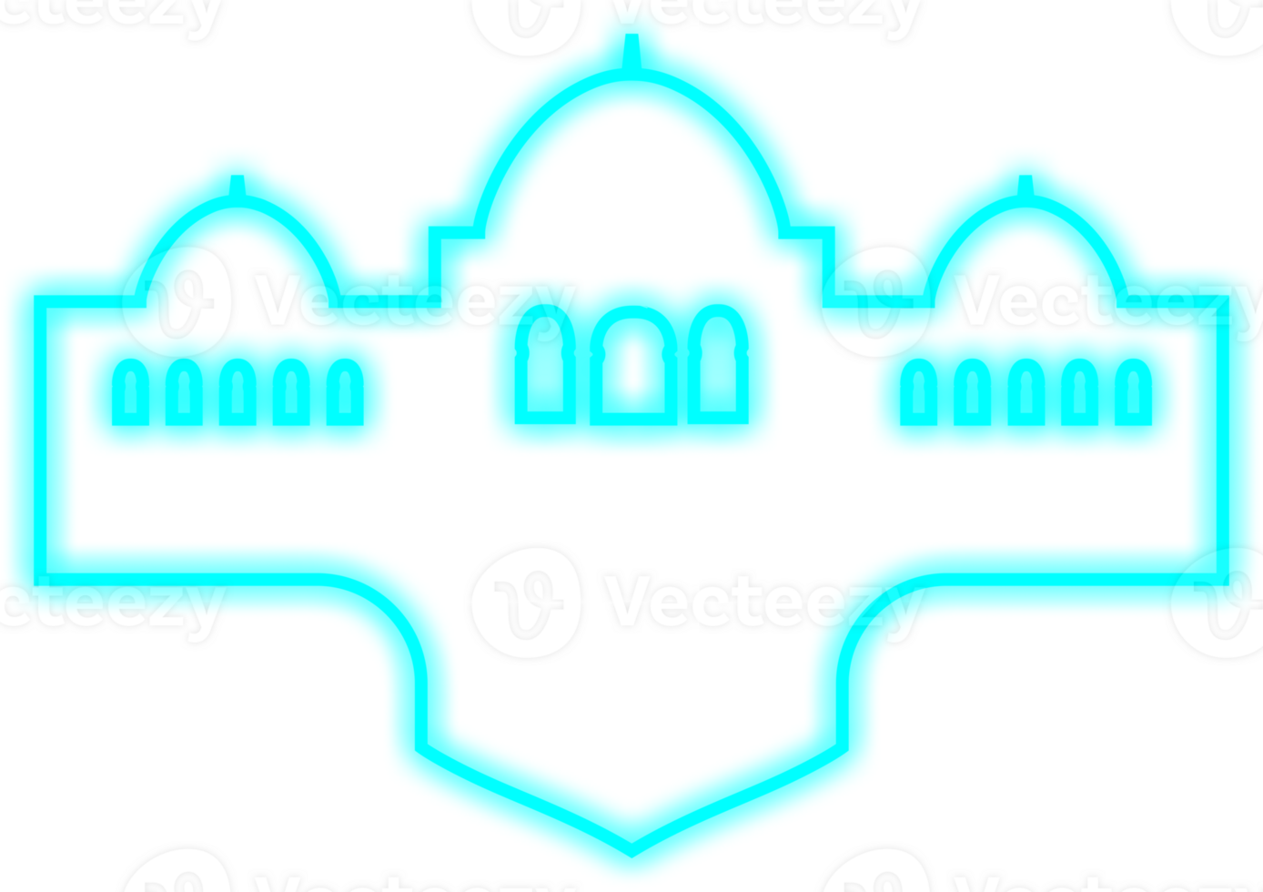 Islamic Neon Mosque png