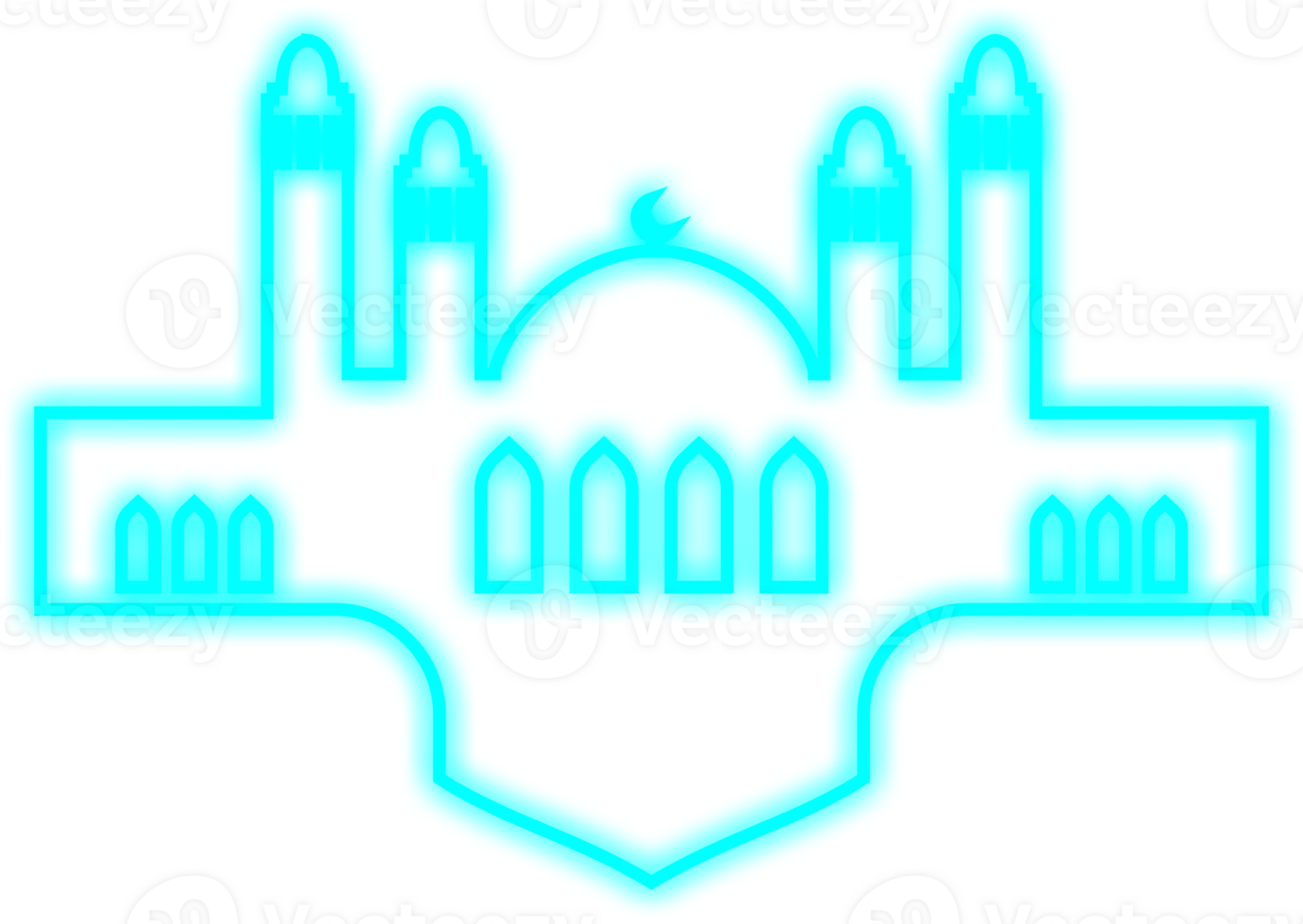 Islamic Neon Mosque png
