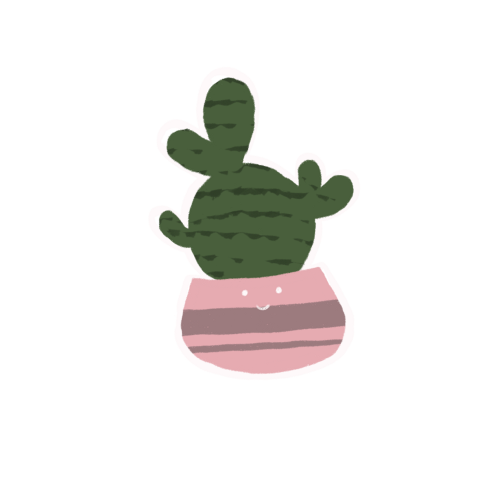a cactus has some branches png