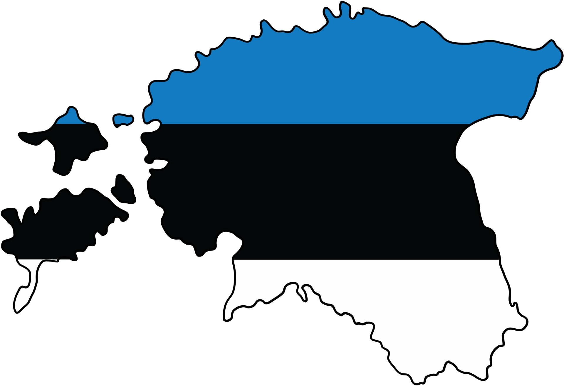 Drawing Of Estonia Flag Map. 35898454 PNG