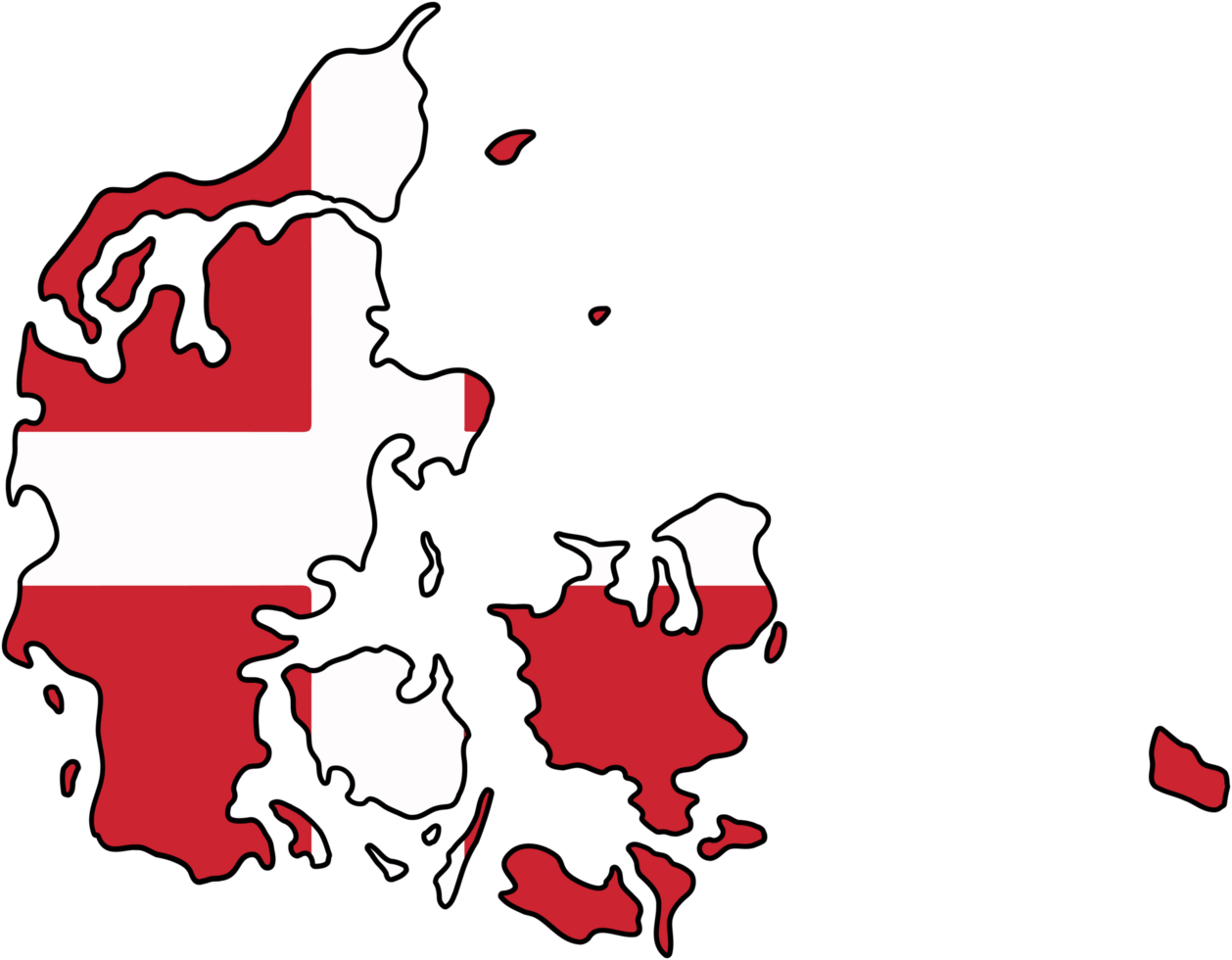 drawing of denmark flag map. png