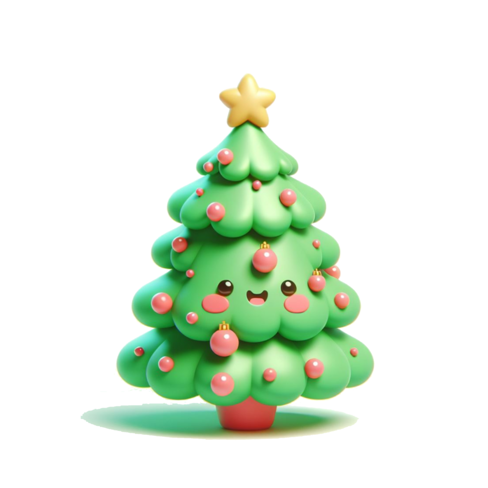 3d Christmas icons, Merry Christmas and Happy new year concept png