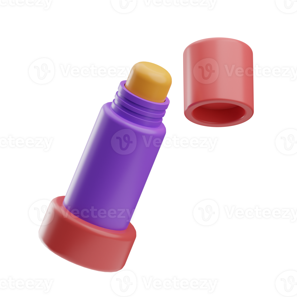 Stationery Object Glue Stick 3D Illustration png