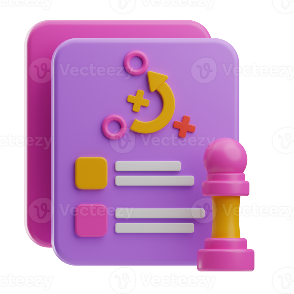 Team Work Object Business Strategy 3D Illustration png