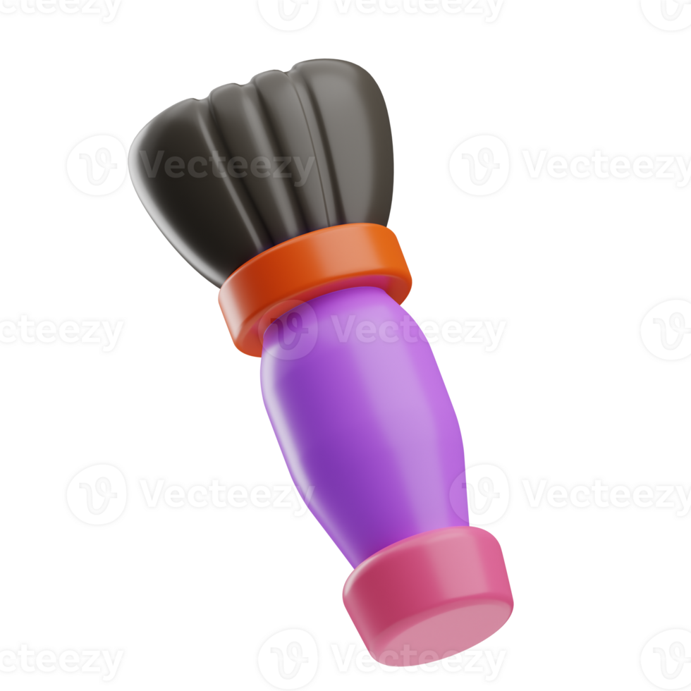 Beauty and fashion object Shaving Brush 3D Illustration png
