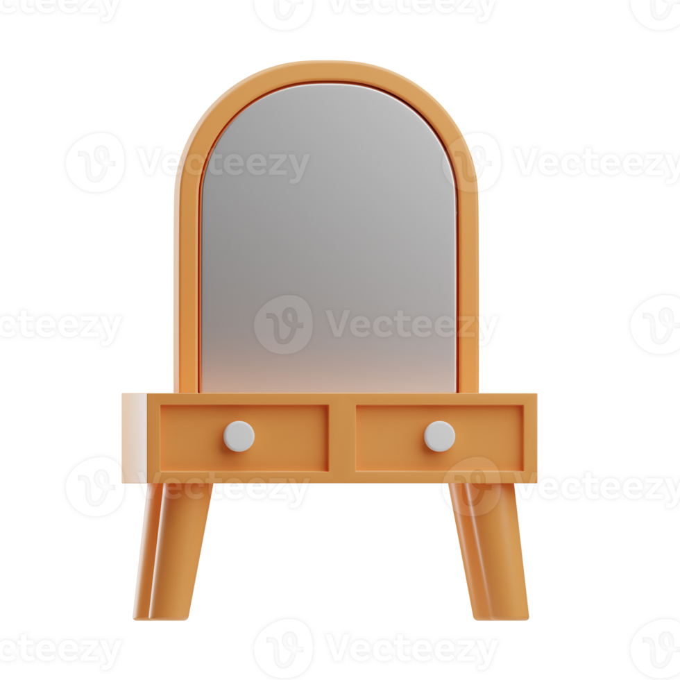 Beauty and fashion object Mirror 3D Illustration png