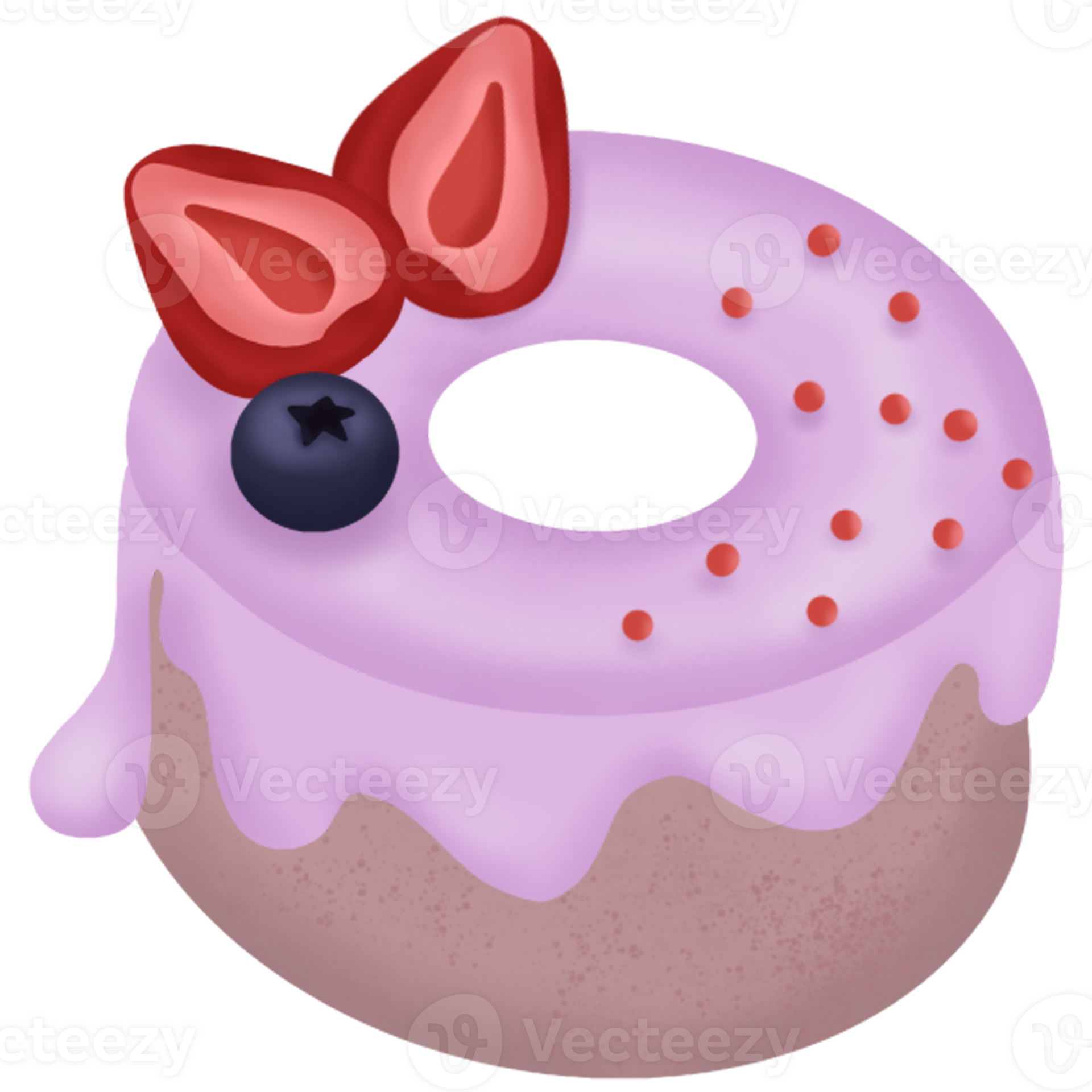 pudding cake with fruits 35898863 PNG